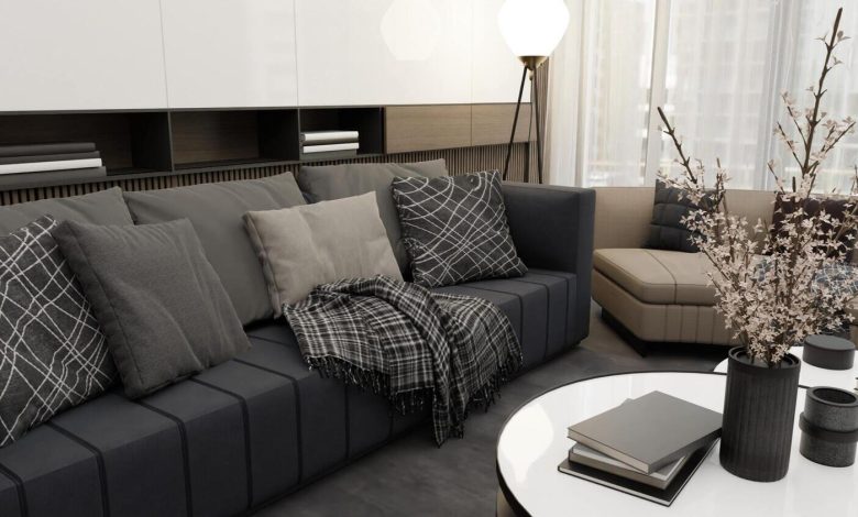 Wooden sofa set design